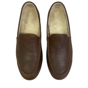Vionic Rich Brown Leather Slip-Ons